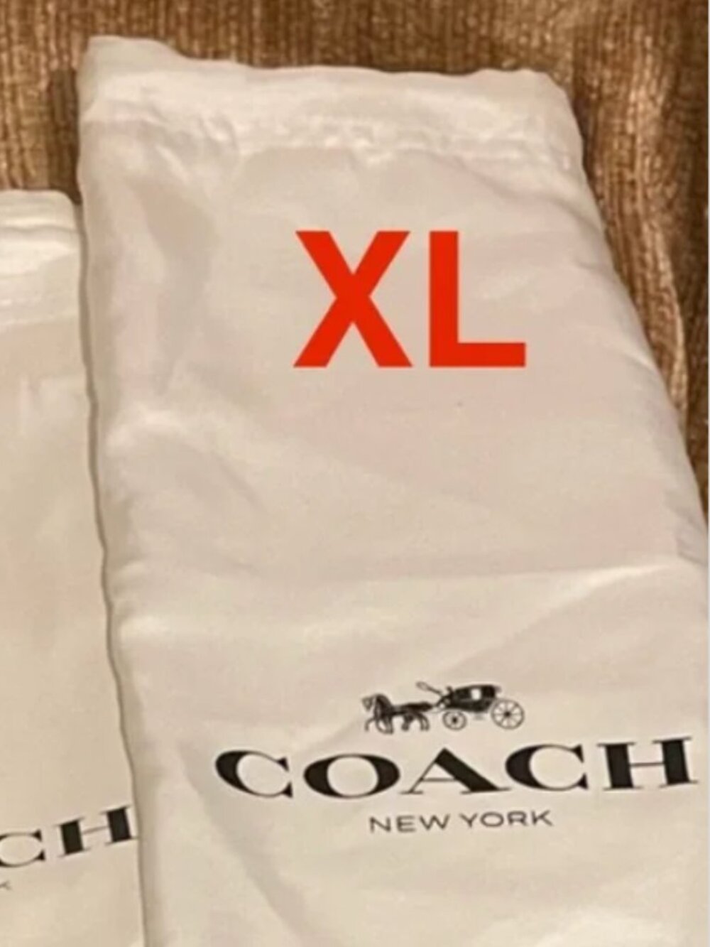NEW X-LARGE Authentic Coach Dust Bag  (NOT SOLD IN STORES OR ONLINE) NWOTs